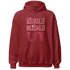 High 85 Metallic Burgundy 1s Hoodie Match Shoe Game Lit - NastyJamz