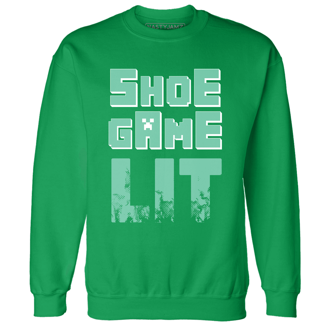 High OG Green Glow 1s Sweatshirt Match Shoe Game Lit - NastyJamz