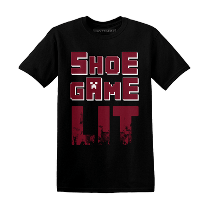 High White Team Red 1s T Shirt Match Shoe Game Lit - NastyJamz
