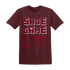 High White Team Red 1s T Shirt Match Shoe Game Lit - NastyJamz