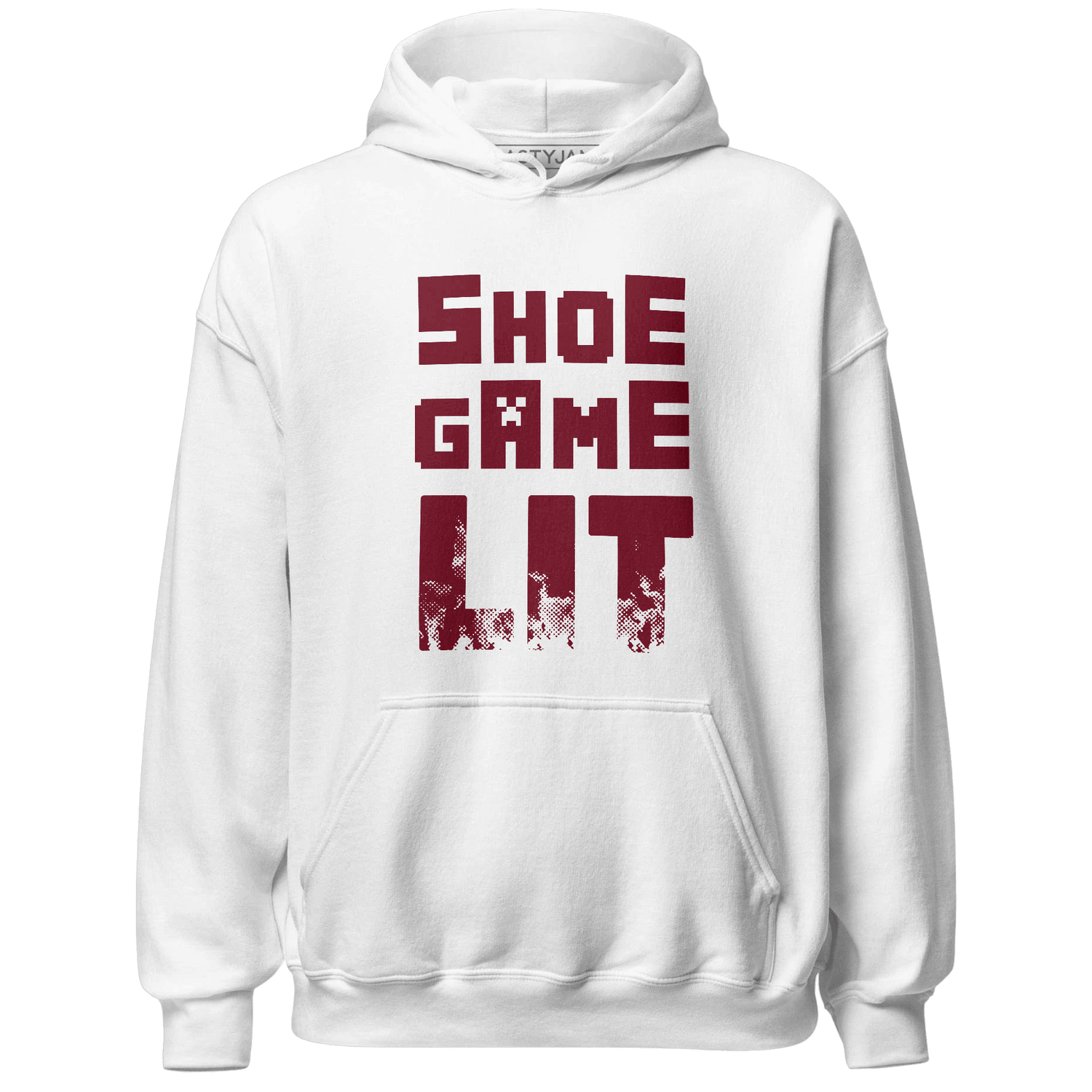 High White Team Red 1s Hoodie Match Shoe Game Lit - NastyJamz