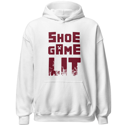 High White Team Red 1s Hoodie Match Shoe Game Lit - NastyJamz