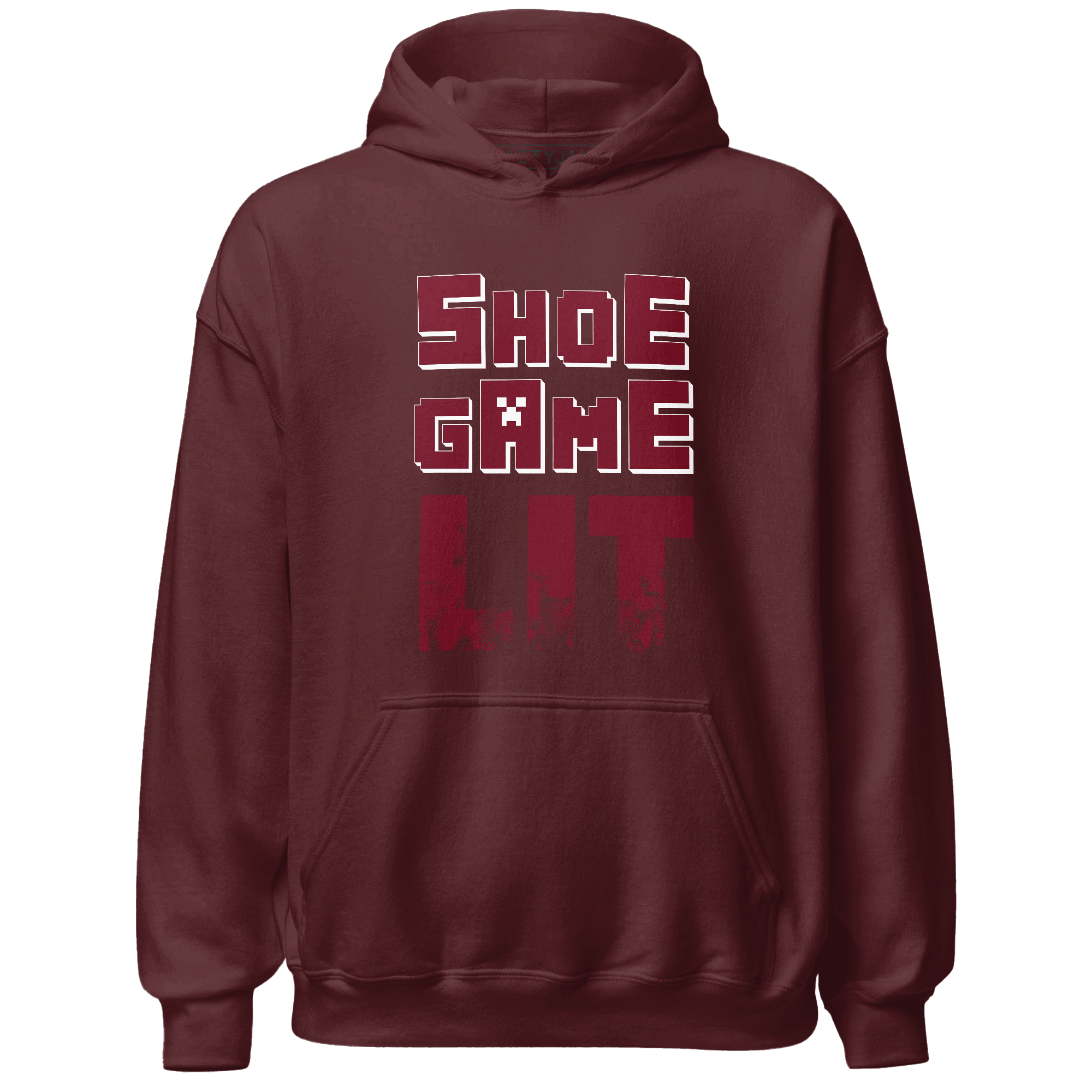 High White Team Red 1s Hoodie Match Shoe Game Lit - NastyJamz