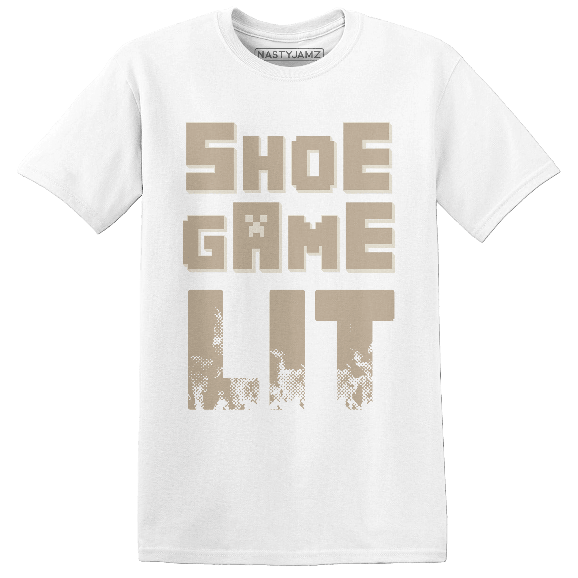 Latte 1s T Shirt Match Shoe Game Lit - NastyJamz