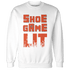 Georgia Peach 3s Sweatshirt Match Shoe Game Lit - NastyJamz