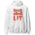 Georgia Peach 3s Hoodie Match Shoe Game Lit - NastyJamz