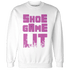 GS Hyper Violet 4s Sweatshirt Match Shoe Game Lit - NastyJamz