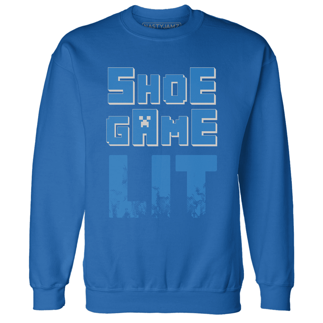 Industrial Blue 4s Sweatshirt Match Shoe Game Lit - NastyJamz