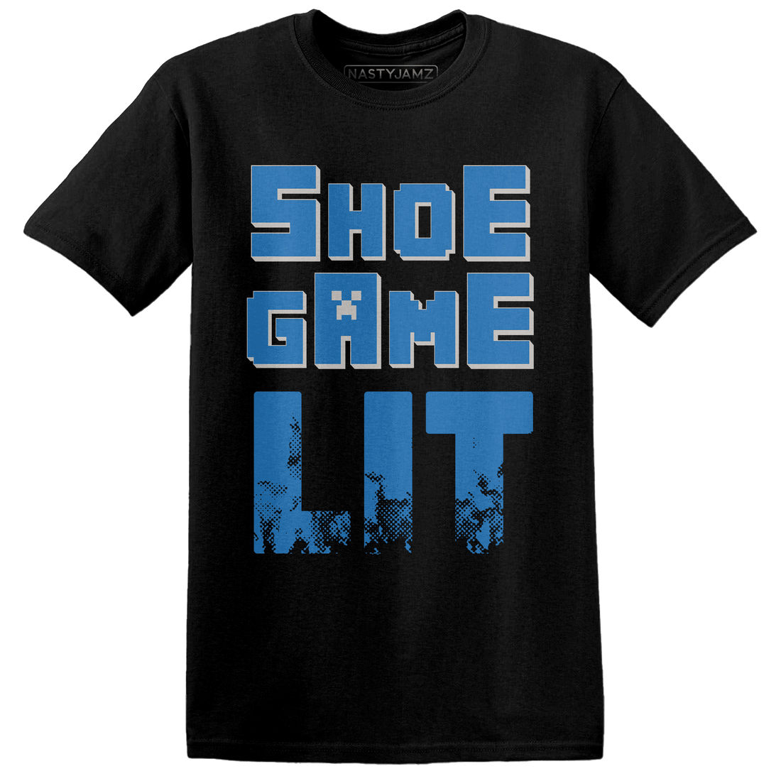 Industrial Blue 4s T Shirt Match Shoe Game Lit - NastyJamz