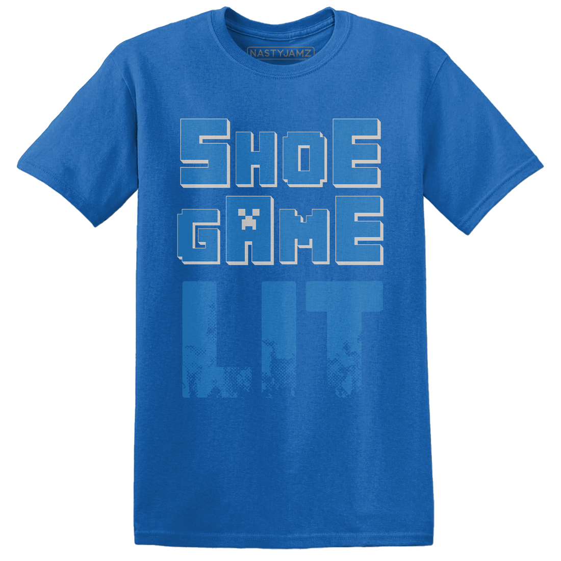 Industrial Blue 4s T Shirt Match Shoe Game Lit - NastyJamz