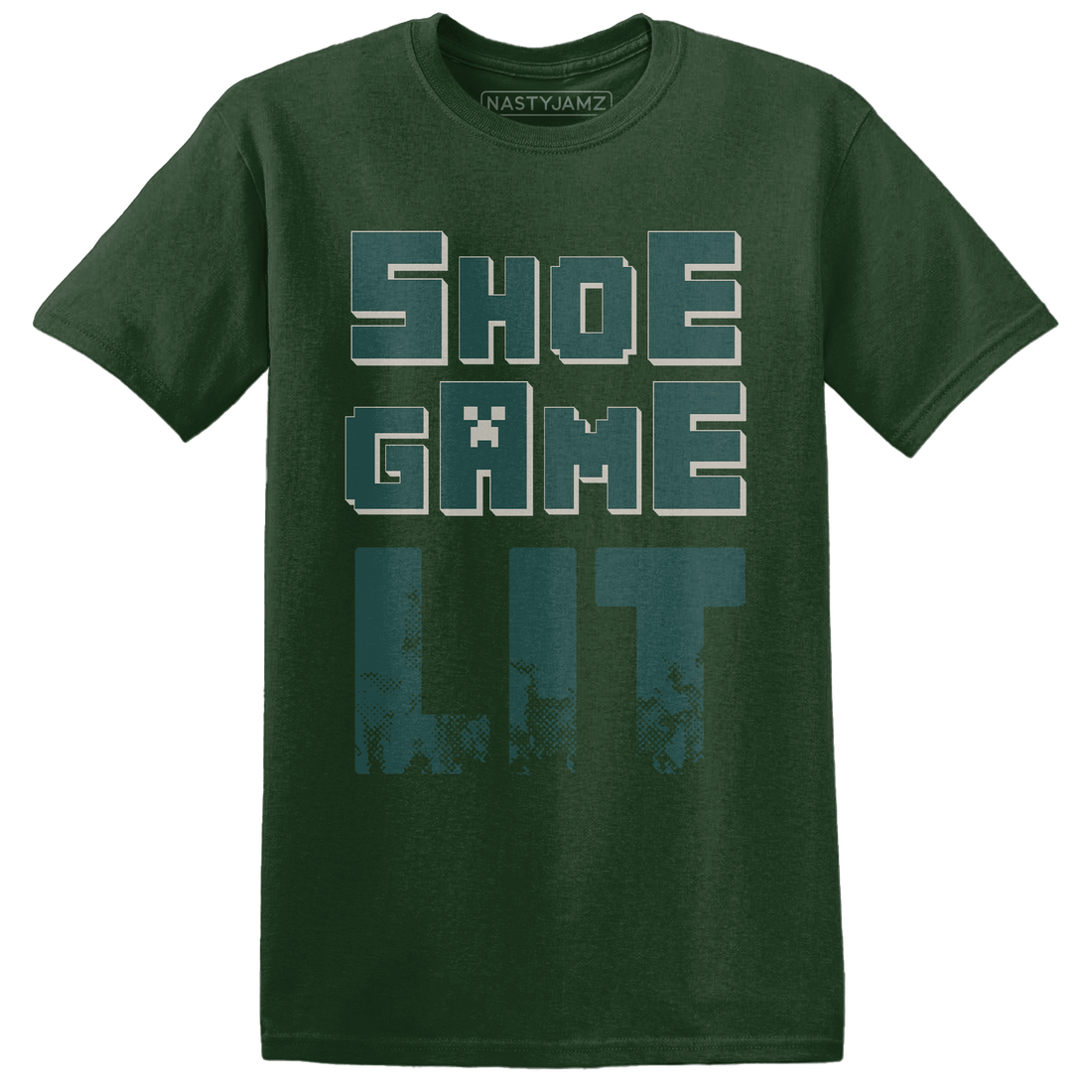 Oxidized Green 4s T Shirt Match Shoe Game Lit - NastyJamz