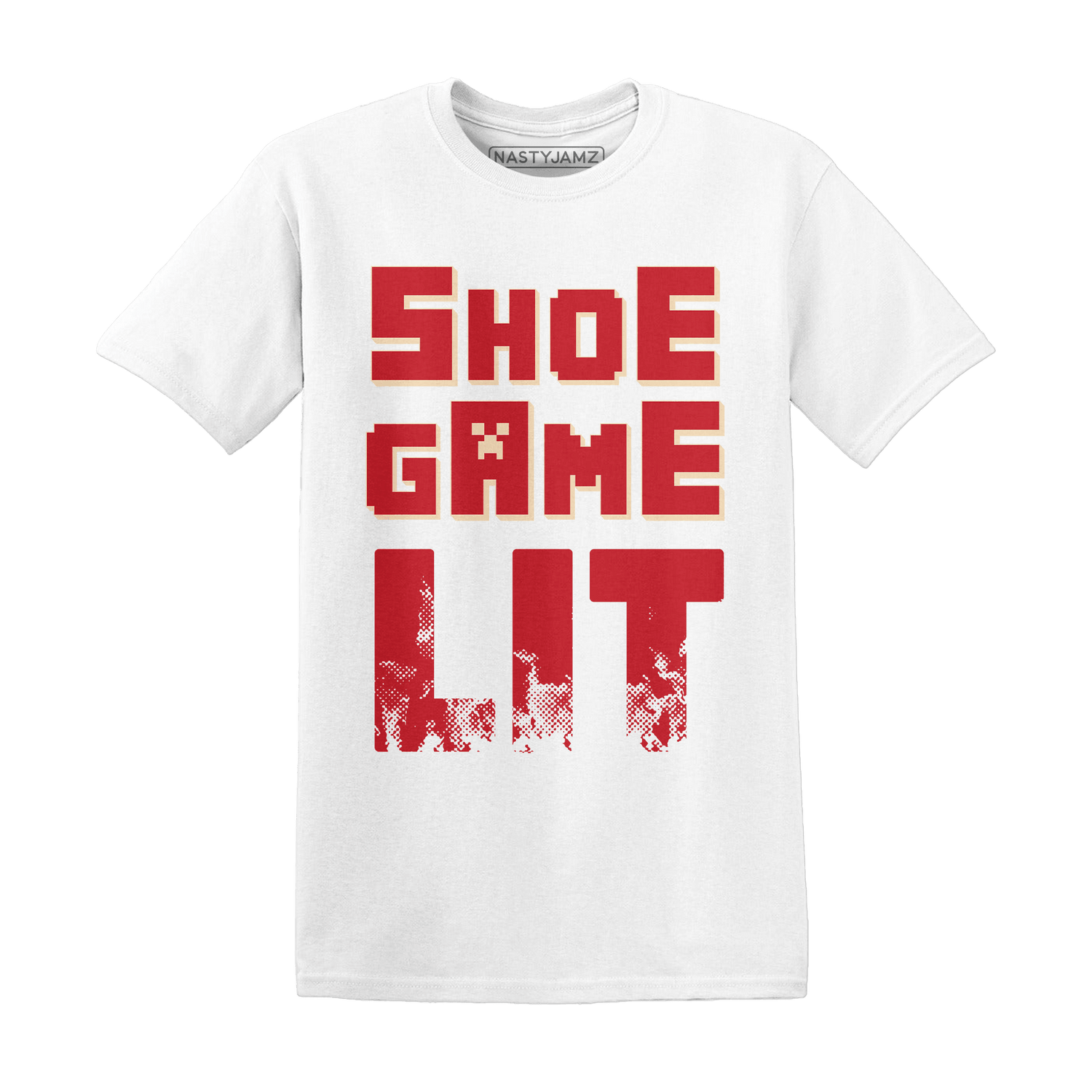 Jumman Jack University Red T Shirt Match Shoe Game Lit - NastyJamz