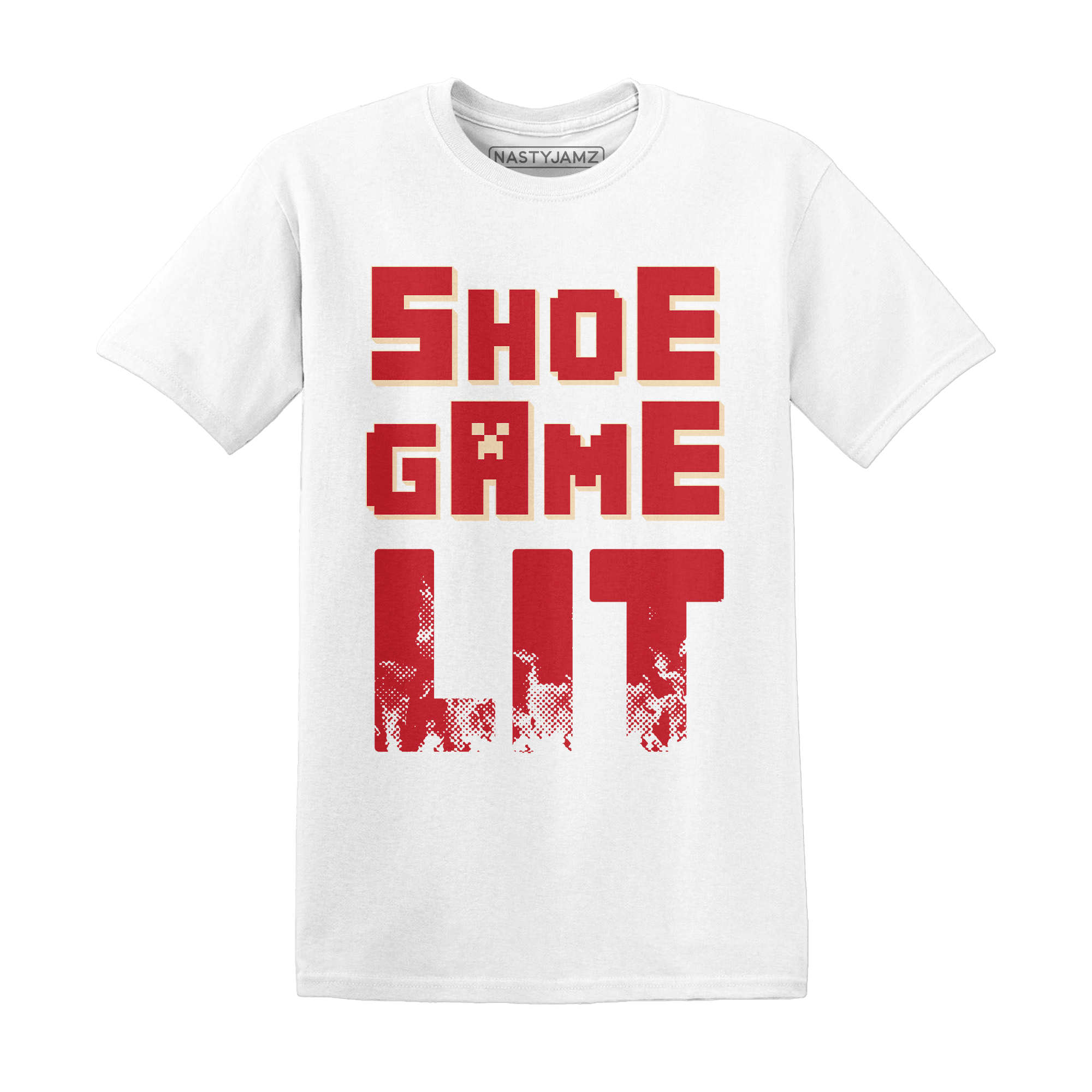 Jumman Jack University Red T Shirt Match Shoe Game Lit - NastyJamz