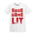 Jumman Jack University Red T Shirt Match Shoe Game Lit - NastyJamz