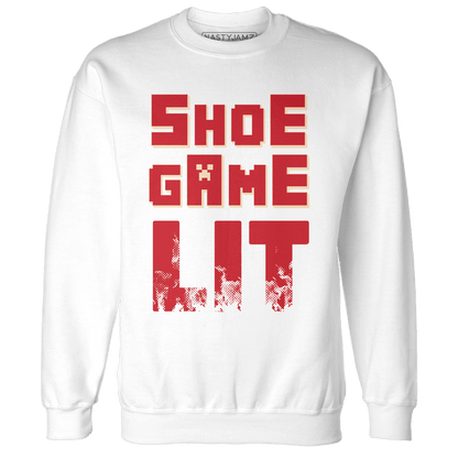 Jumman Jack University Red Sweatshirt Match Shoe Game Lit - NastyJamz