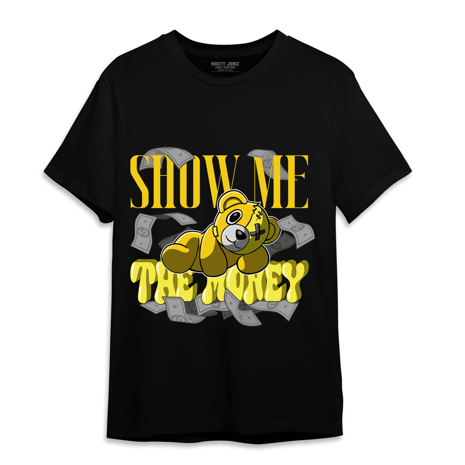 Vivid Sulfur 4s T Shirt Match Show Me The Money - NastyJamz