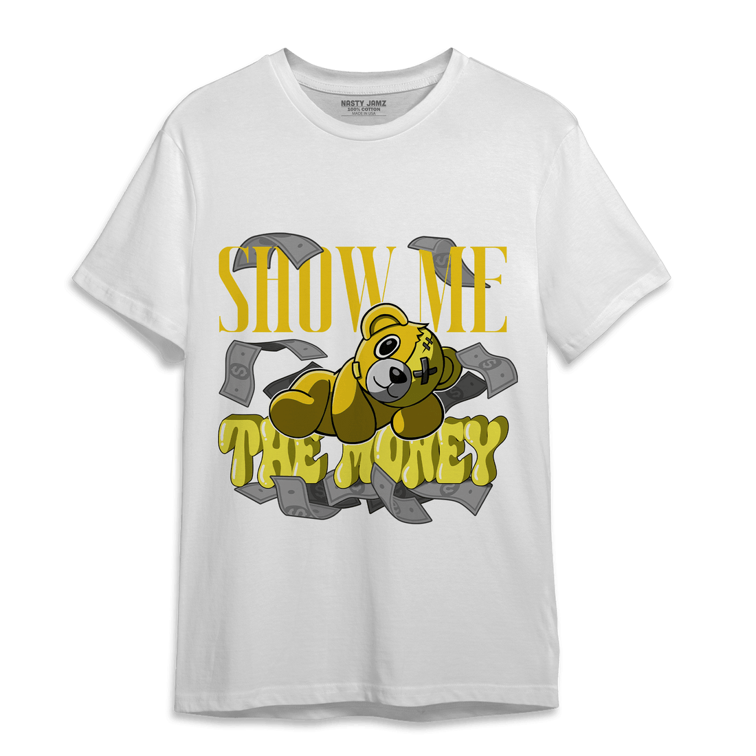 Vivid Sulfur 4s T Shirt Match Show Me The Money - NastyJamz