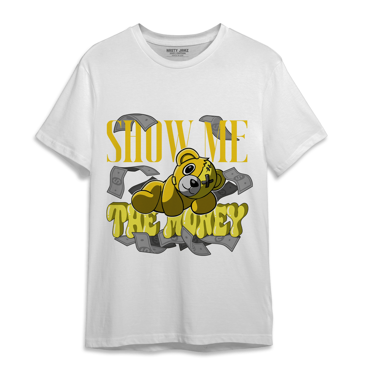 Vivid Sulfur 4s T Shirt Match Show Me The Money - NastyJamz