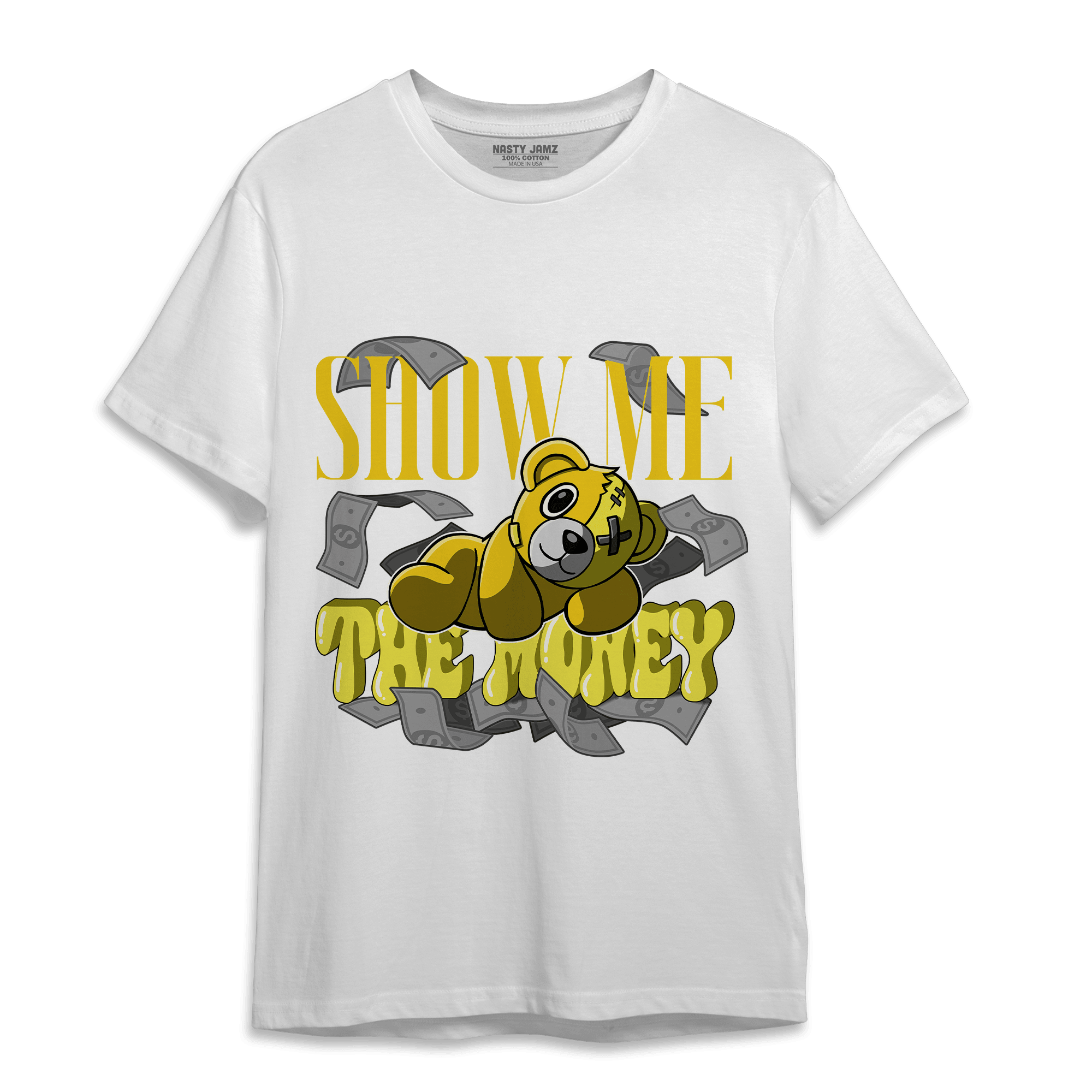 Vivid Sulfur 4s T Shirt Match Show Me The Money - NastyJamz