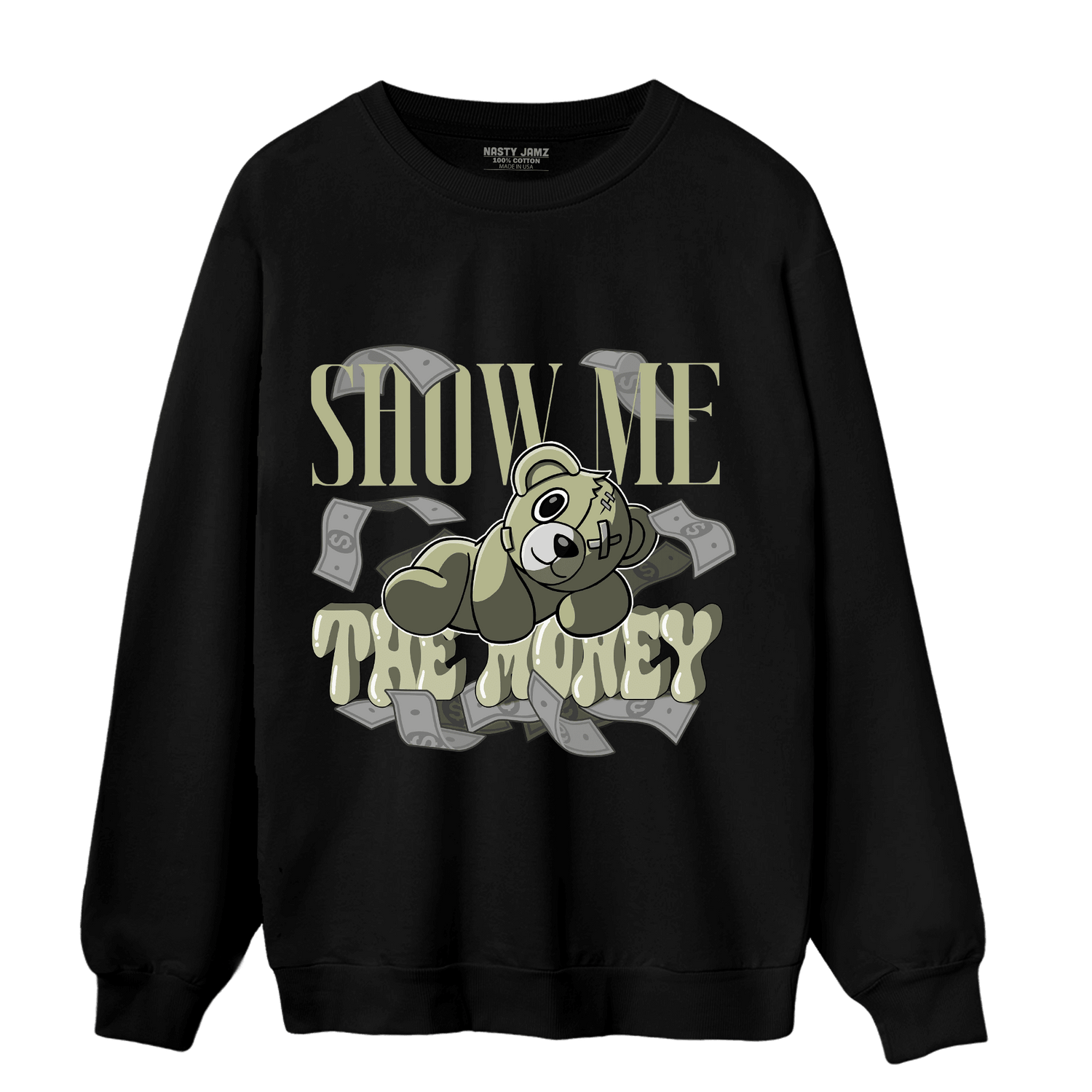 Yeezy Slide Resin Sweatshirt Match Show Me The Money - NastyJamz