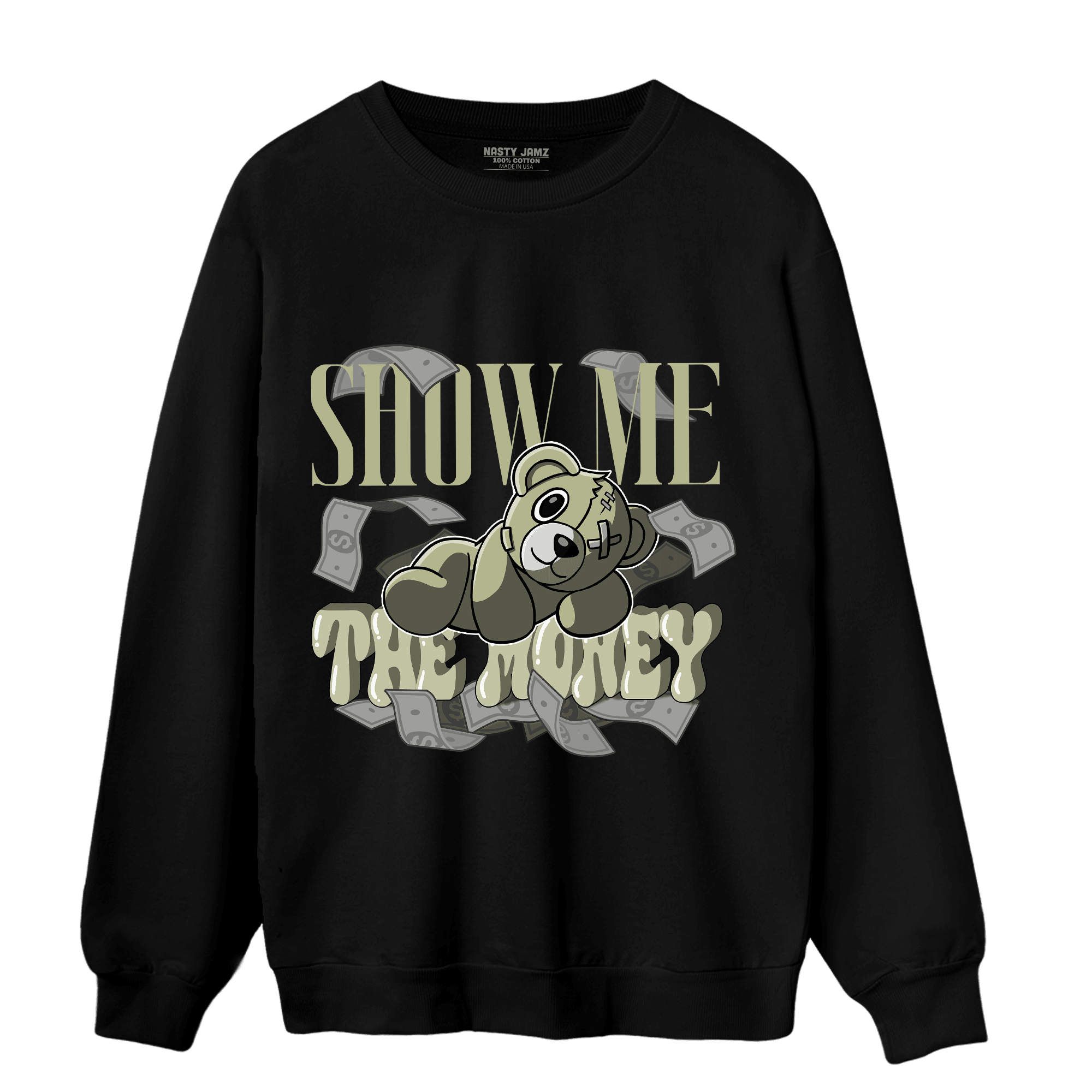 Yeezy Slide Resin Sweatshirt Match Show Me The Money - NastyJamz