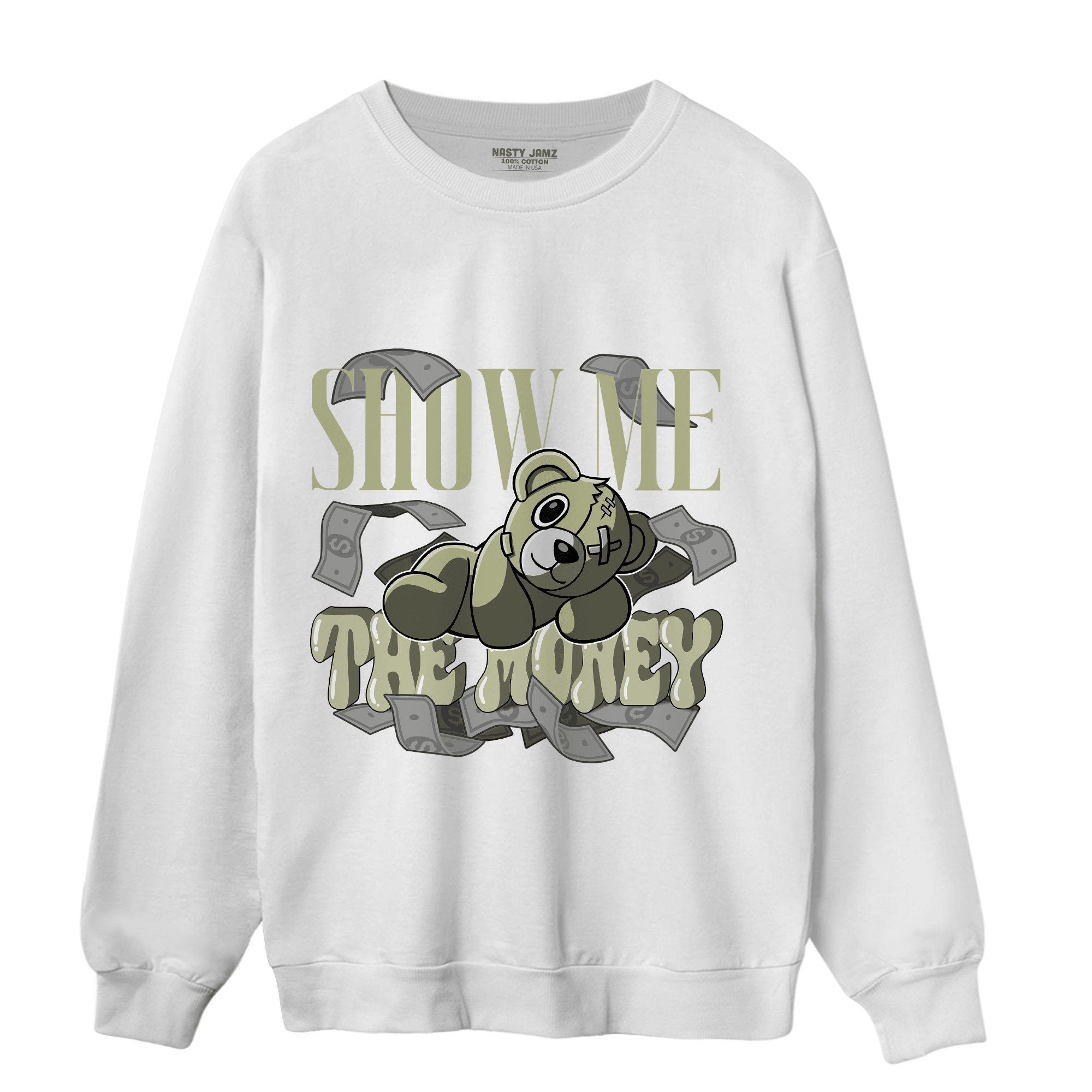 Yeezy Slide Resin Sweatshirt Match Show Me The Money - NastyJamz