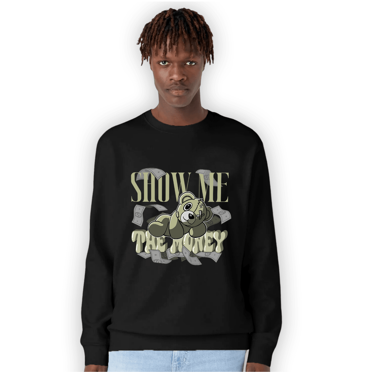 Yeezy Slide Resin Sweatshirt Match Show Me The Money - NastyJamz