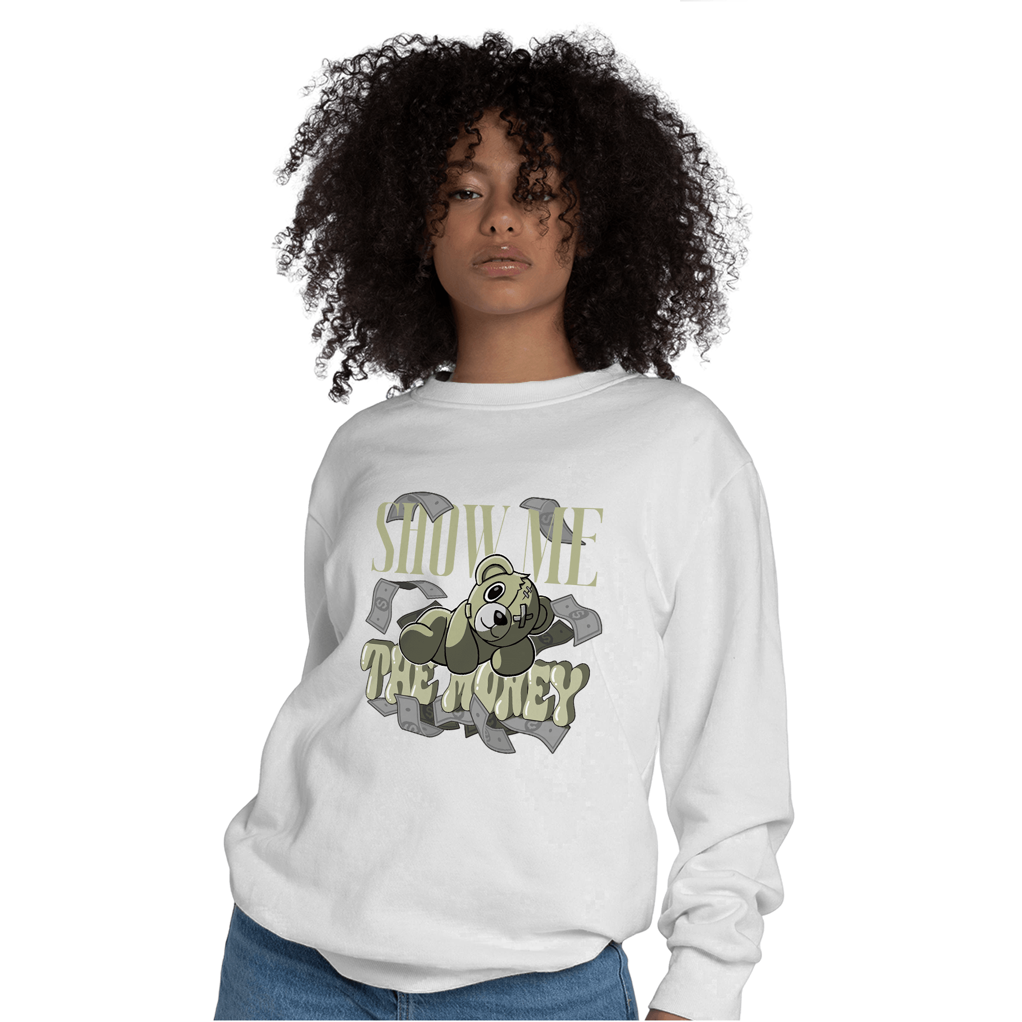 Yeezy Slide Resin Sweatshirt Match Show Me The Money - NastyJamz