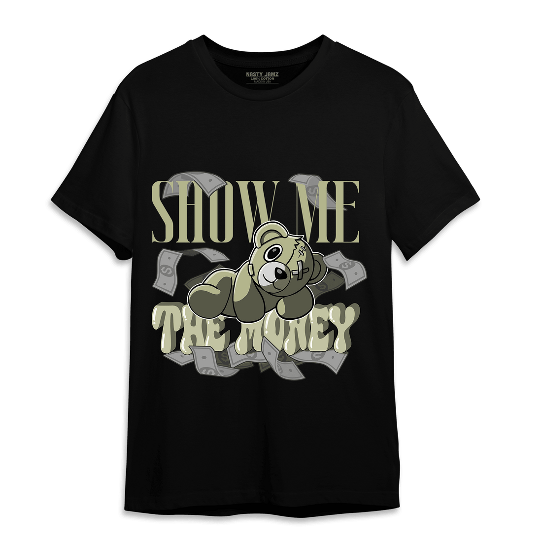 Yeezy Slide Resin T Shirt Match Show Me The Money - NastyJamz