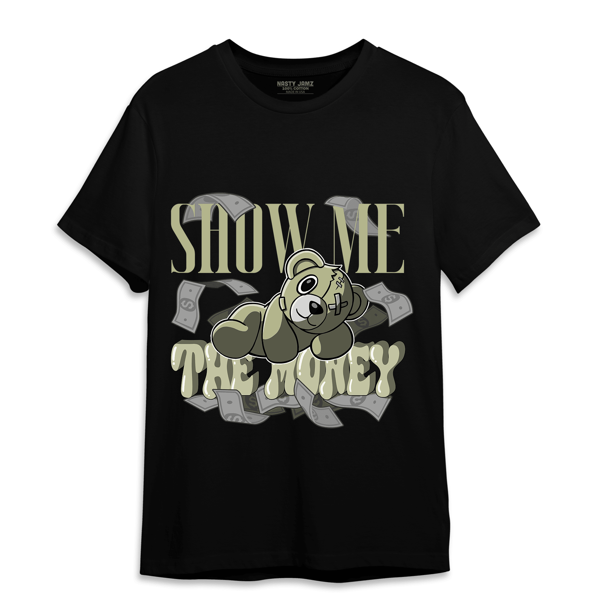 Yeezy Slide Resin T Shirt Match Show Me The Money - NastyJamz