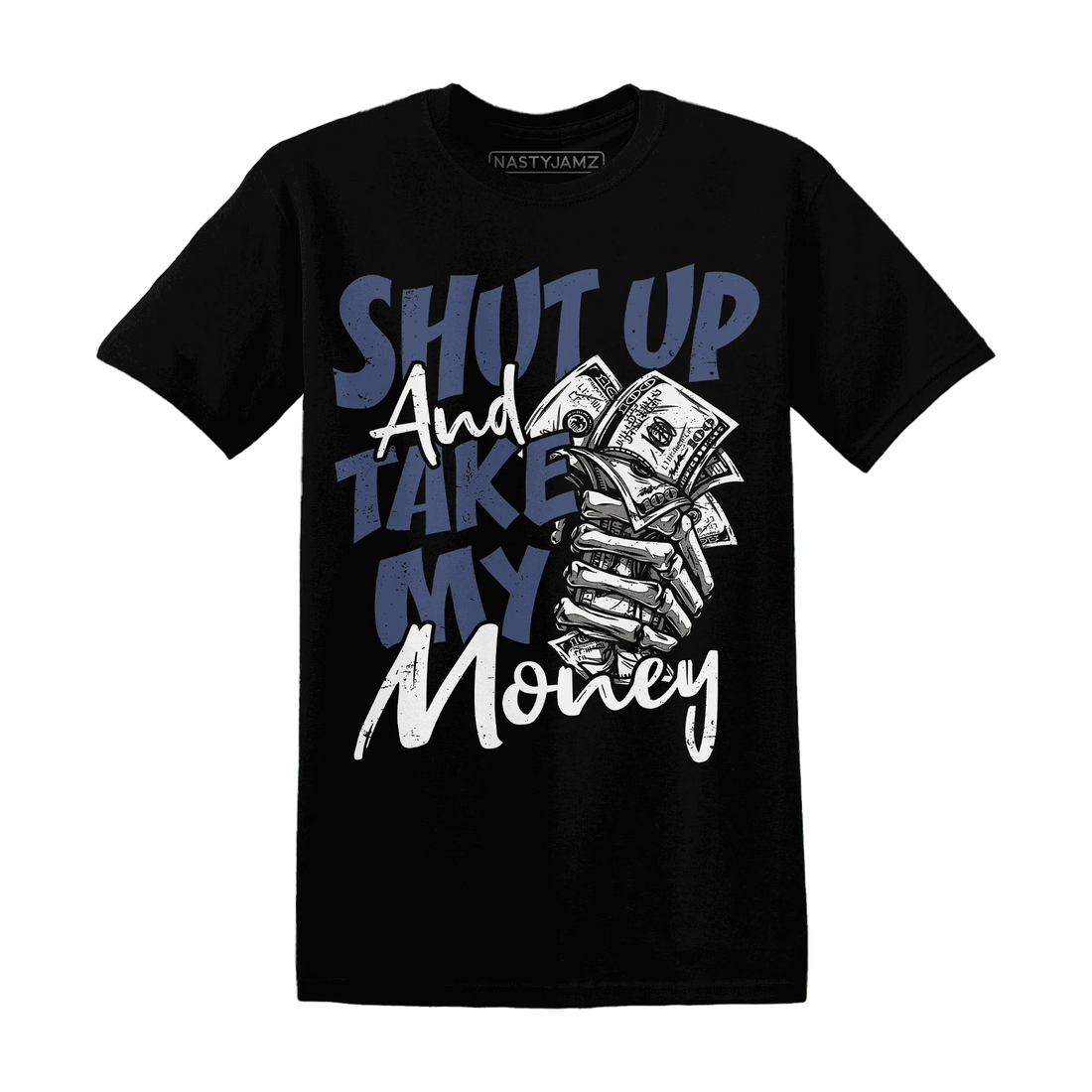 Low-Diffused-Blue-11s-T-Shirt-Match-Shut-Up