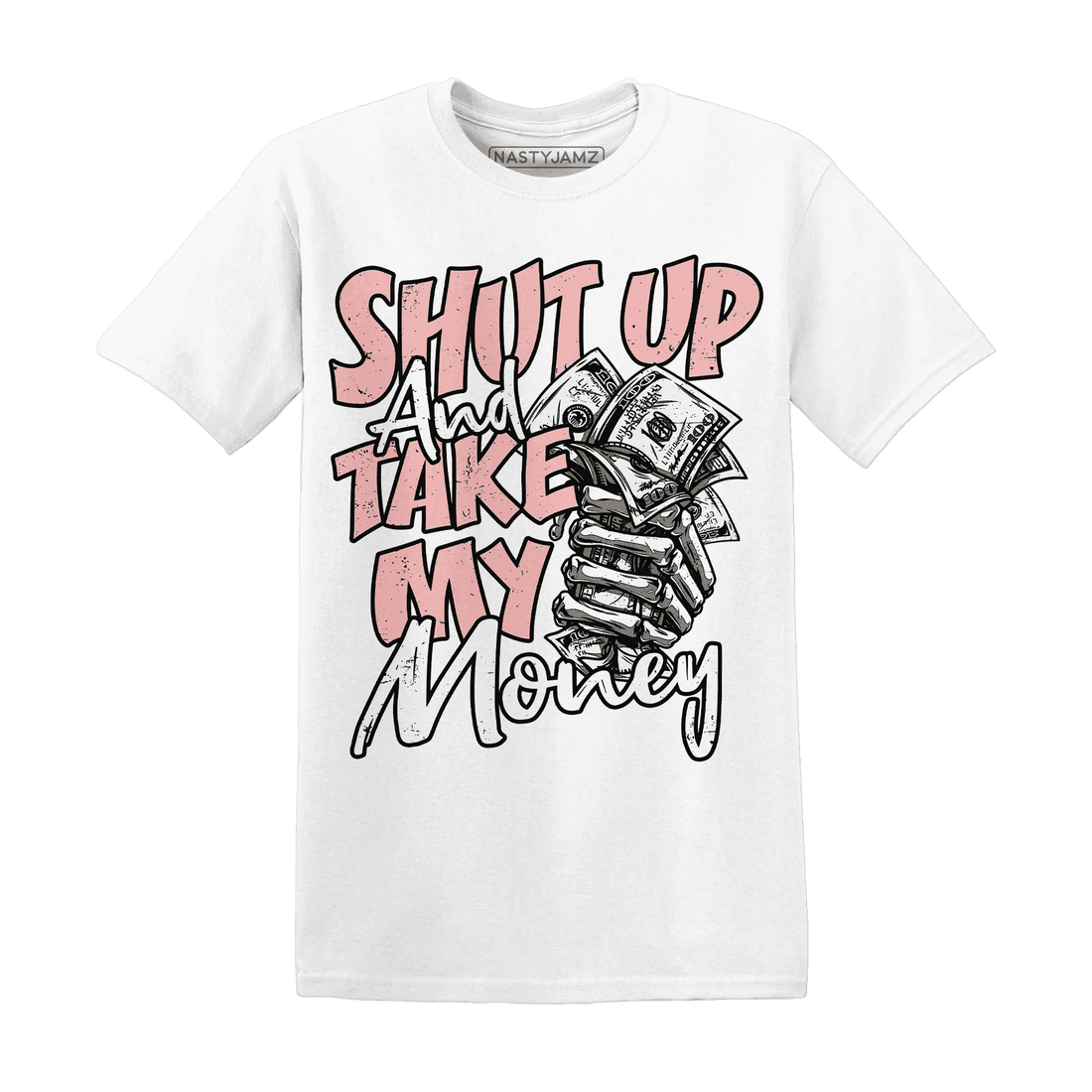 Low-Legend-Pink-11s-T-Shirt-Match-Shut-Up