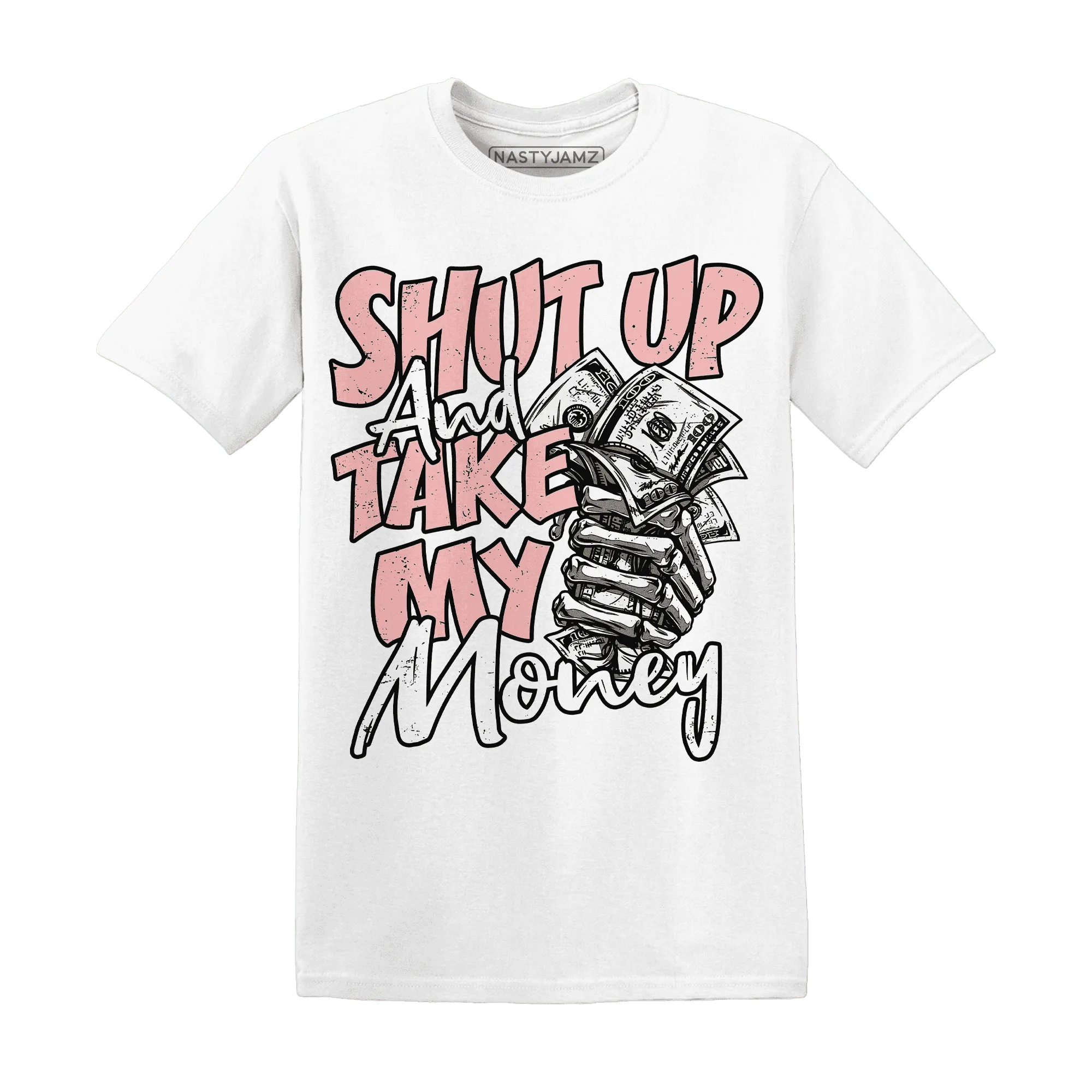 Low-Legend-Pink-11s-T-Shirt-Match-Shut-Up