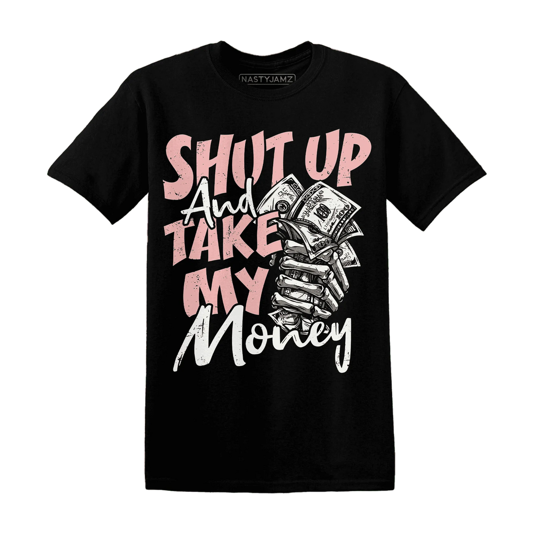 Low-Legend-Pink-11s-T-Shirt-Match-Shut-Up