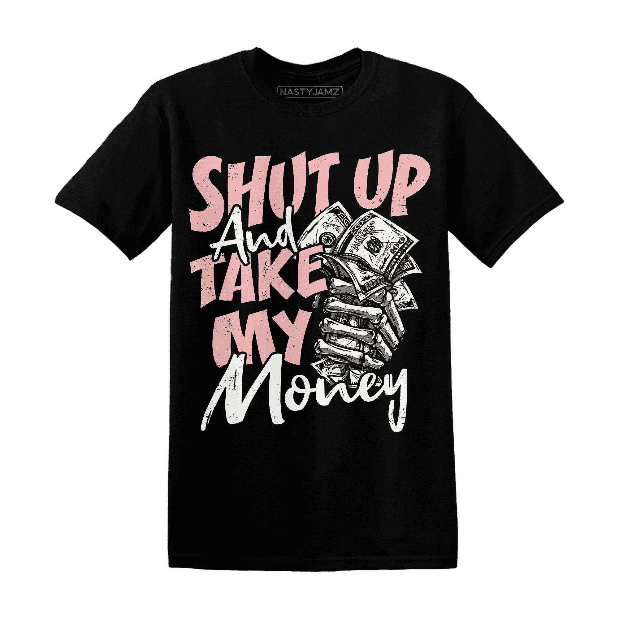 Low-Legend-Pink-11s-T-Shirt-Match-Shut-Up