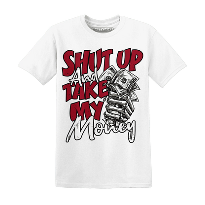 Retro-Red-Taxi-12s-T-Shirt-Match-Shut-Up