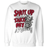 Retro-Red-Taxi-12s-Sweatshirt-Match-Shut-Up