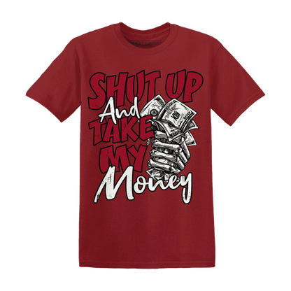 Retro-Red-Taxi-12s-T-Shirt-Match-Shut-Up