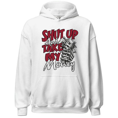 Retro-Red-Taxi-12s-Hoodie-Match-Shut-Up
