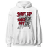 Retro-Red-Taxi-12s-Hoodie-Match-Shut-Up