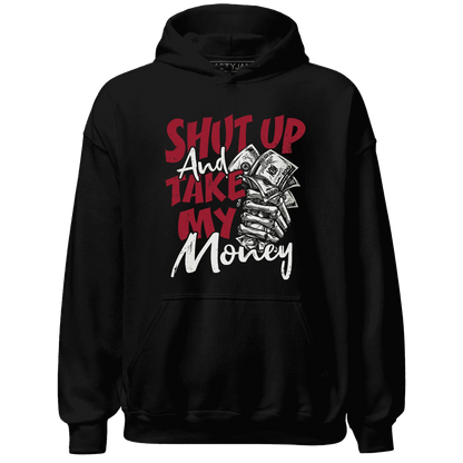 Retro-Red-Taxi-12s-Hoodie-Match-Shut-Up