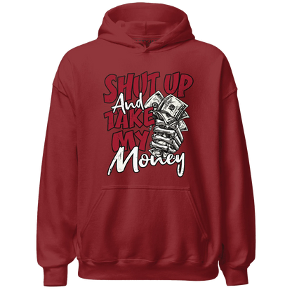 Retro-Red-Taxi-12s-Hoodie-Match-Shut-Up