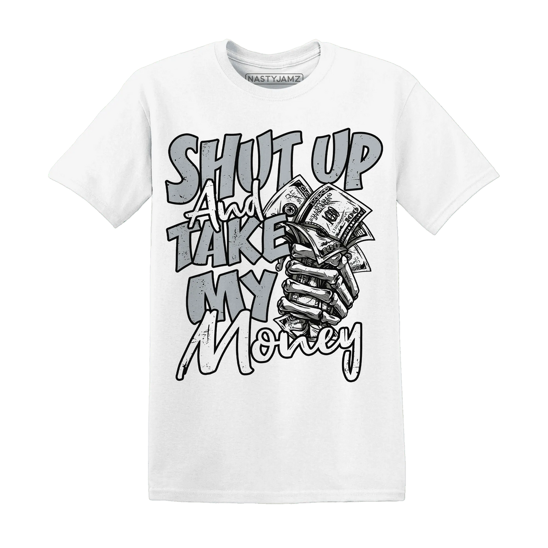 Wolf-Grey-12s-T-Shirt-Match-Shut-Up