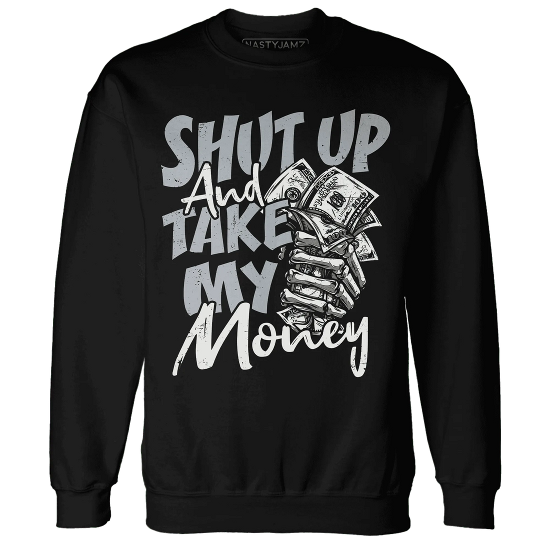 Wolf-Grey-12s-Sweatshirt-Match-Shut-Up