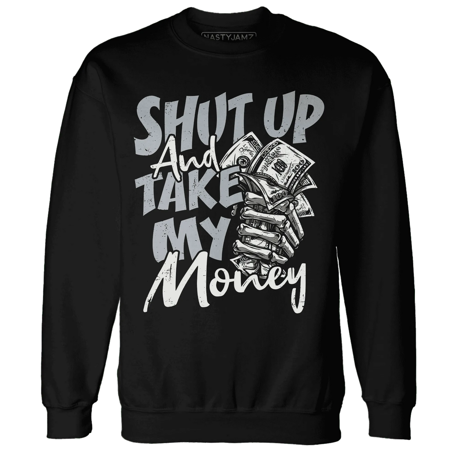 Wolf-Grey-12s-Sweatshirt-Match-Shut-Up