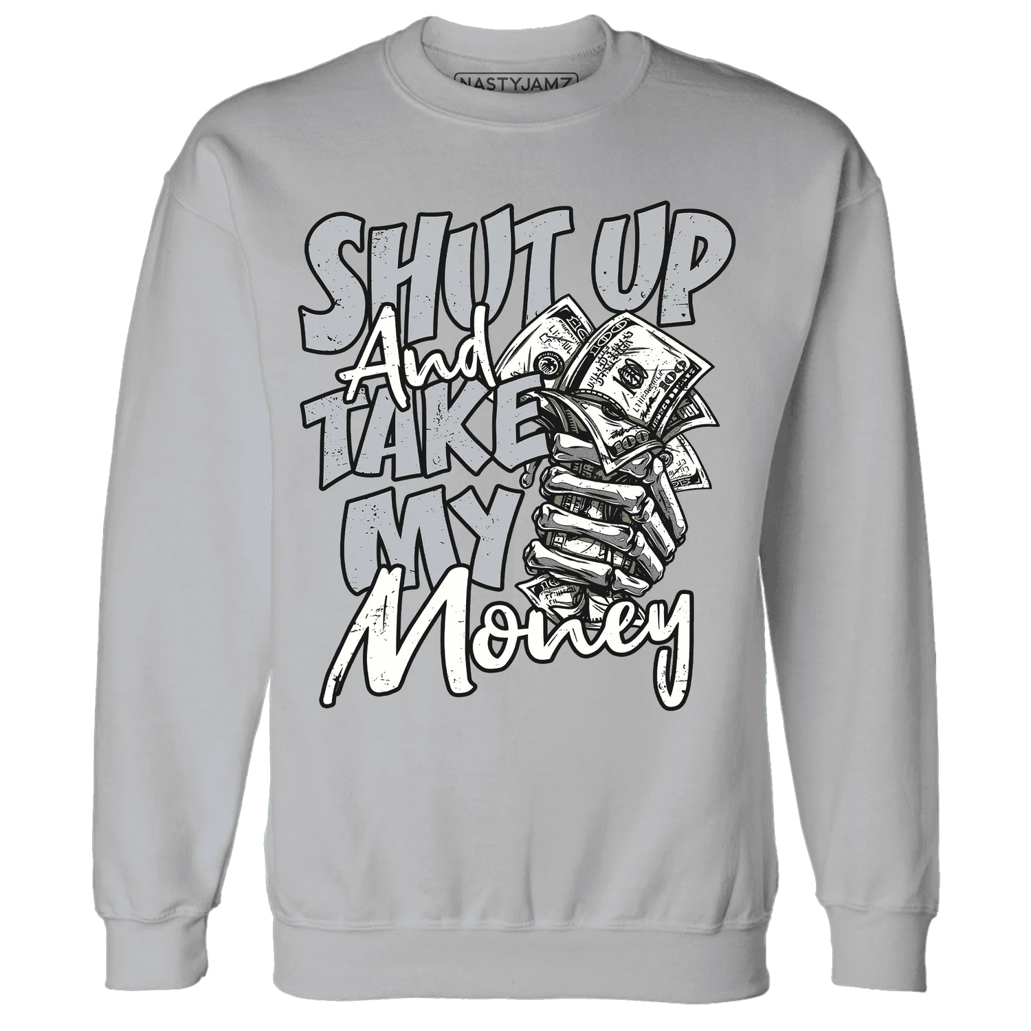 Wolf-Grey-12s-Sweatshirt-Match-Shut-Up