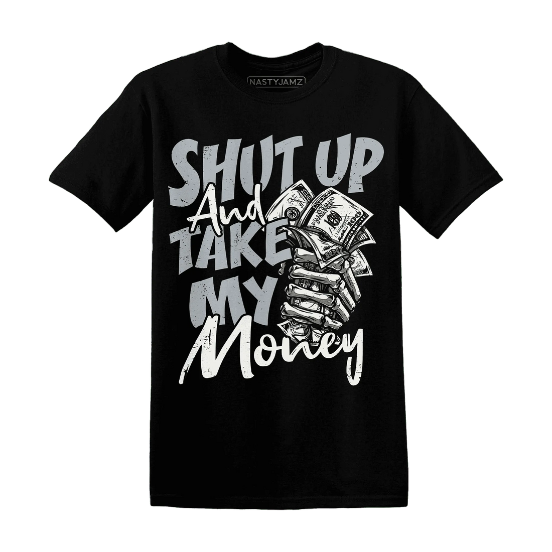 Wolf-Grey-12s-T-Shirt-Match-Shut-Up