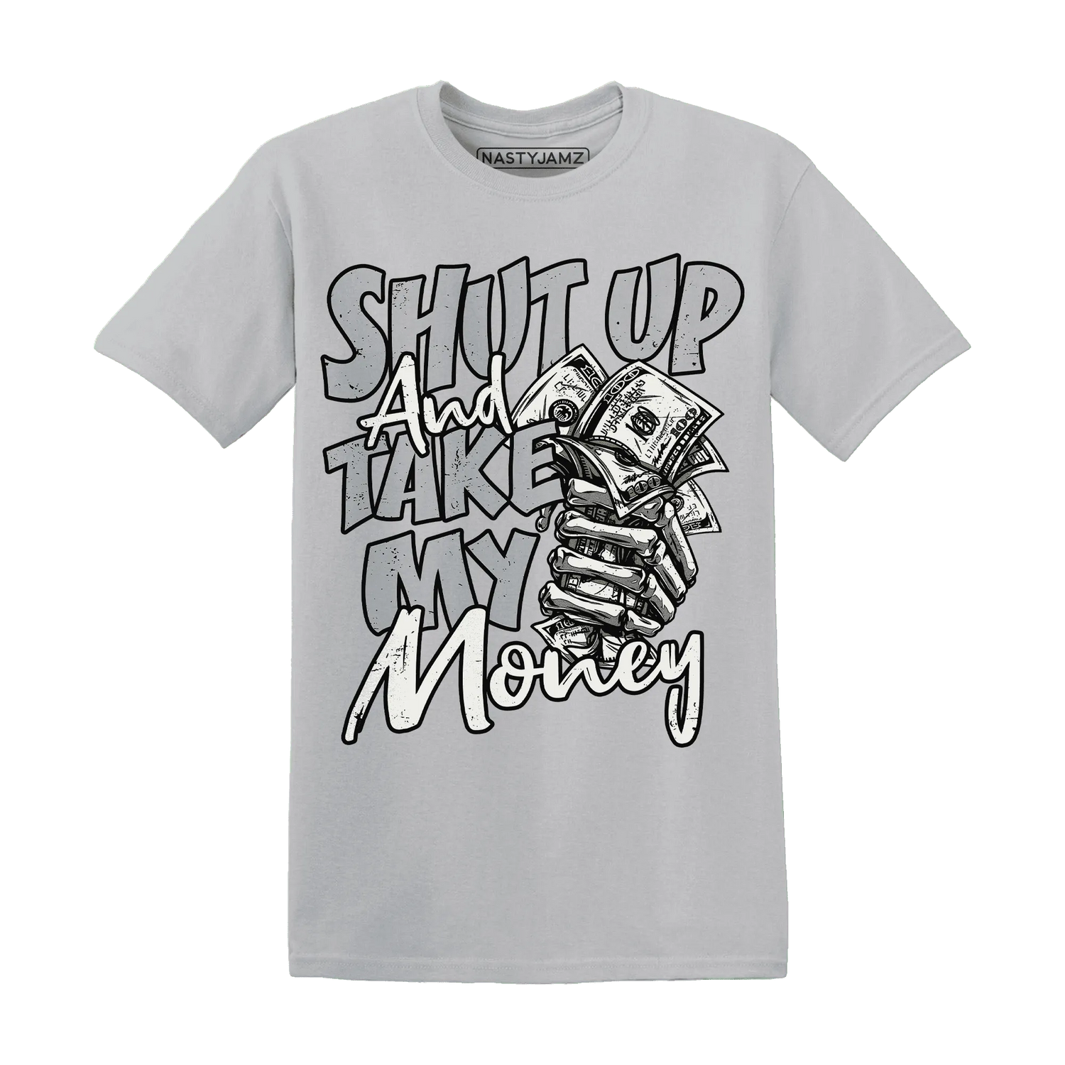 Wolf-Grey-12s-T-Shirt-Match-Shut-Up