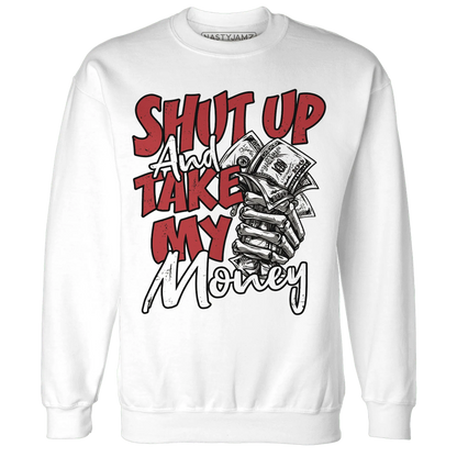 Black-Toe-Reimagined-Red-White-1s-Sweatshirt-Match-Shut-Up