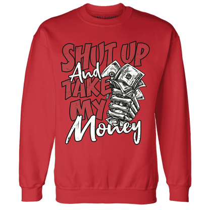 Black-Toe-Reimagined-Red-White-1s-NastyJamz-Sweatshirt-Match-Shut-Up